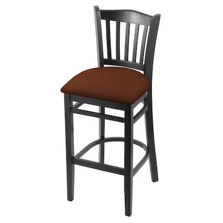 30 Bar Stool,Black Finish,Rein Adobe Seat